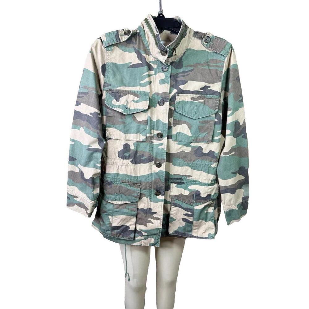 Bar 111 Camouflage Military Size S Women Utility Jacket